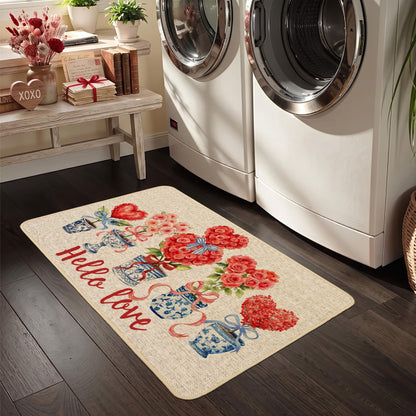 Chinoiserie Christmas Doormat, 17 x 29 Inch