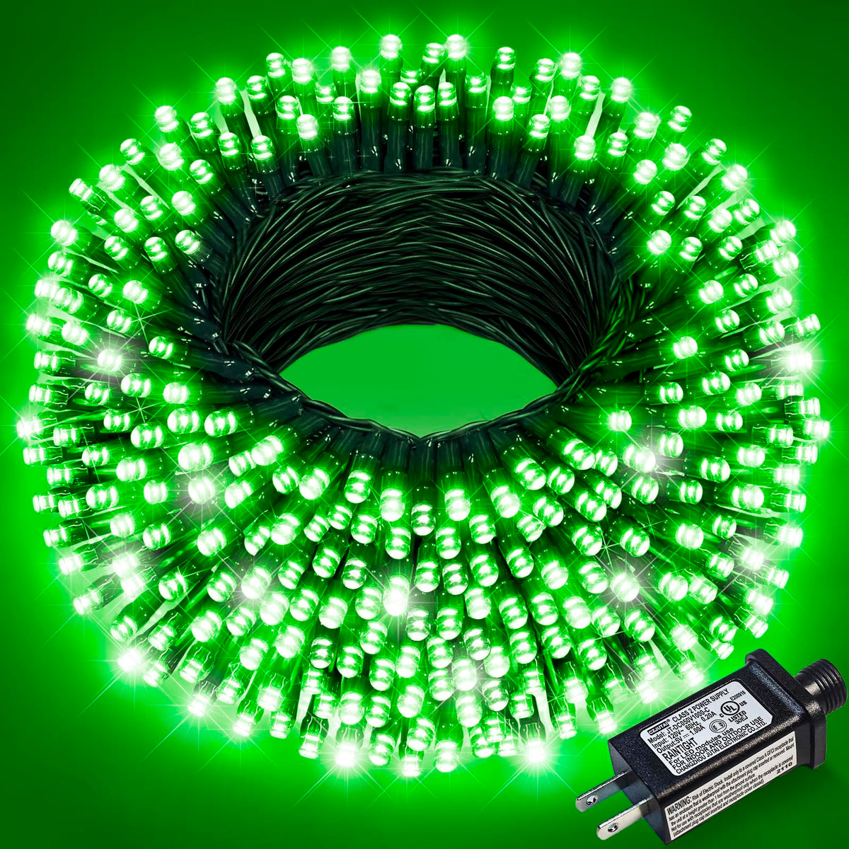 Blue and White Christmas Lights, 100 ft