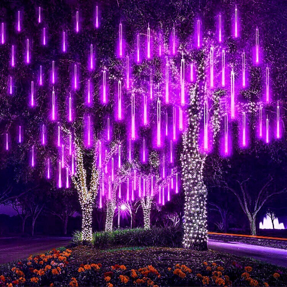 Aukora Blue Meteor Shower Lights