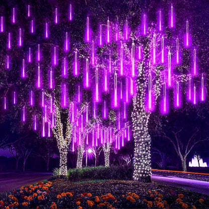 Aukora Blue Meteor Shower Lights