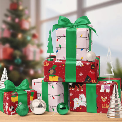 Nutcracker Reversible Christmas Wrapping Paper, 33 Ft