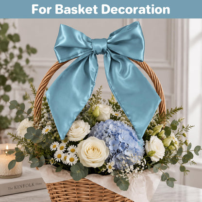 Royal Blue Satin Wreath Sash