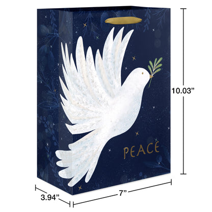 Navy and White Nativity Christmas Wrapping Paper