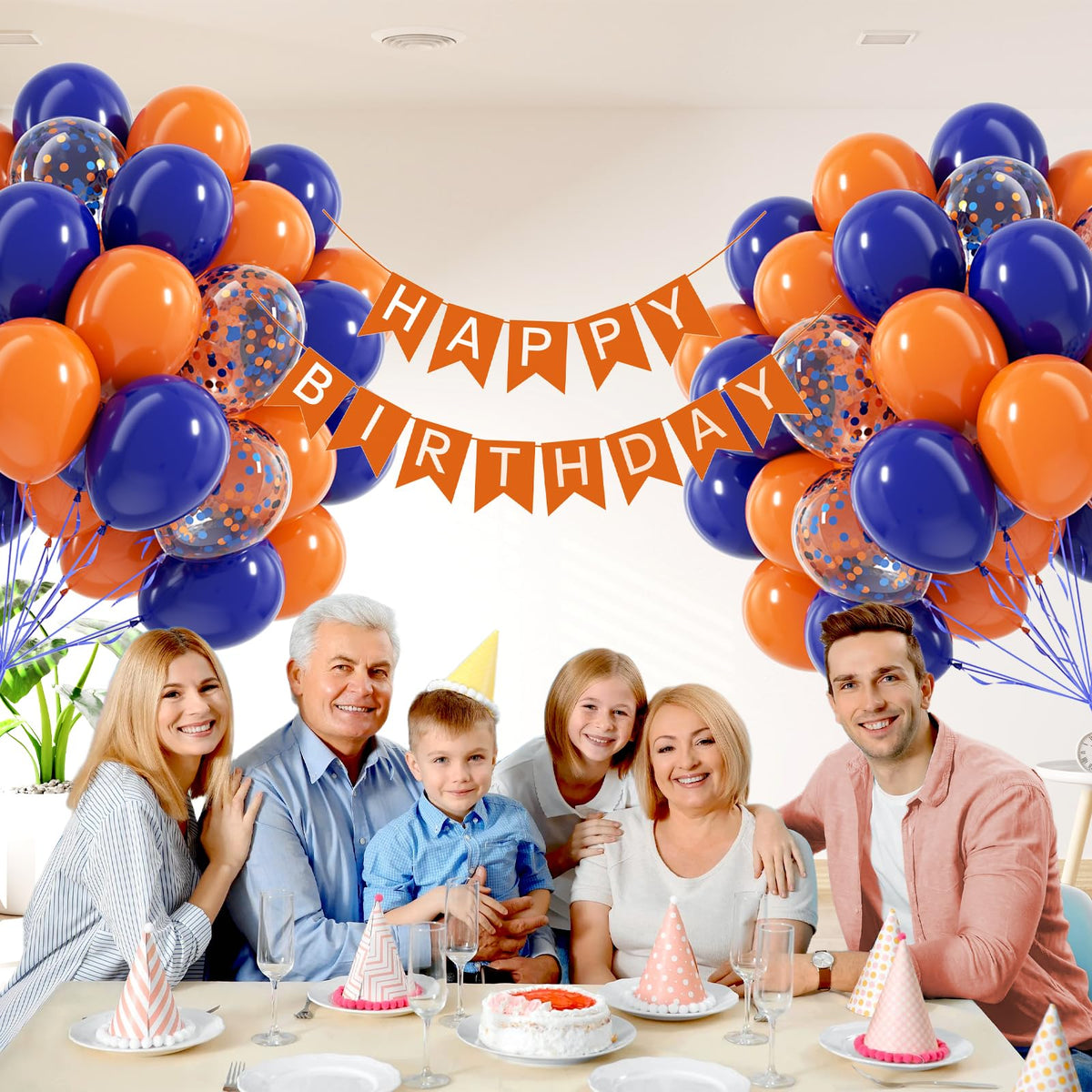 Blue and White Balloon Kit, 60 Pieces