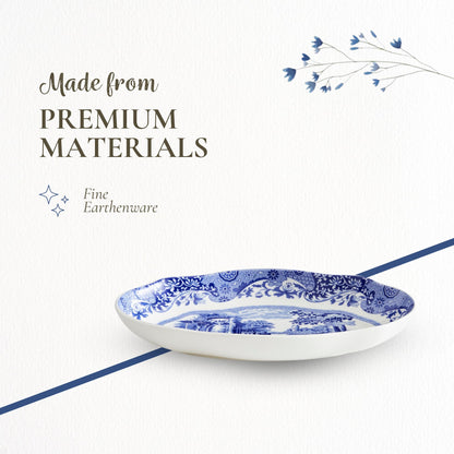 Spode Blue Italian Pickle Dishes, Set of 2