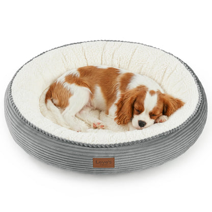 Royal Blue Round Donut Pet Bed