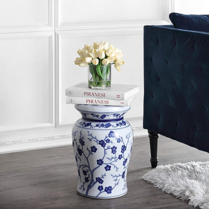 Jonathan Y Cherry Blossom Garden Stool, 18"
