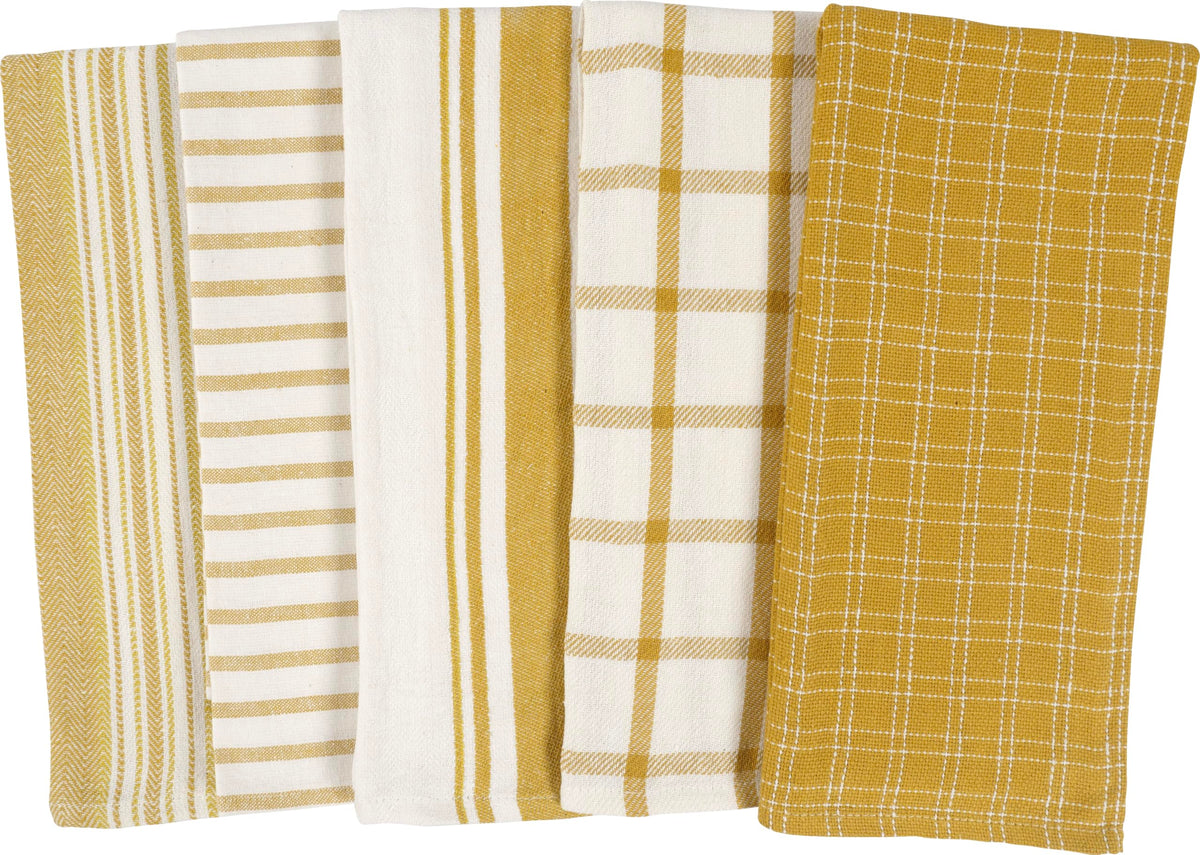 Navy Kitchen Towels, Set of 10