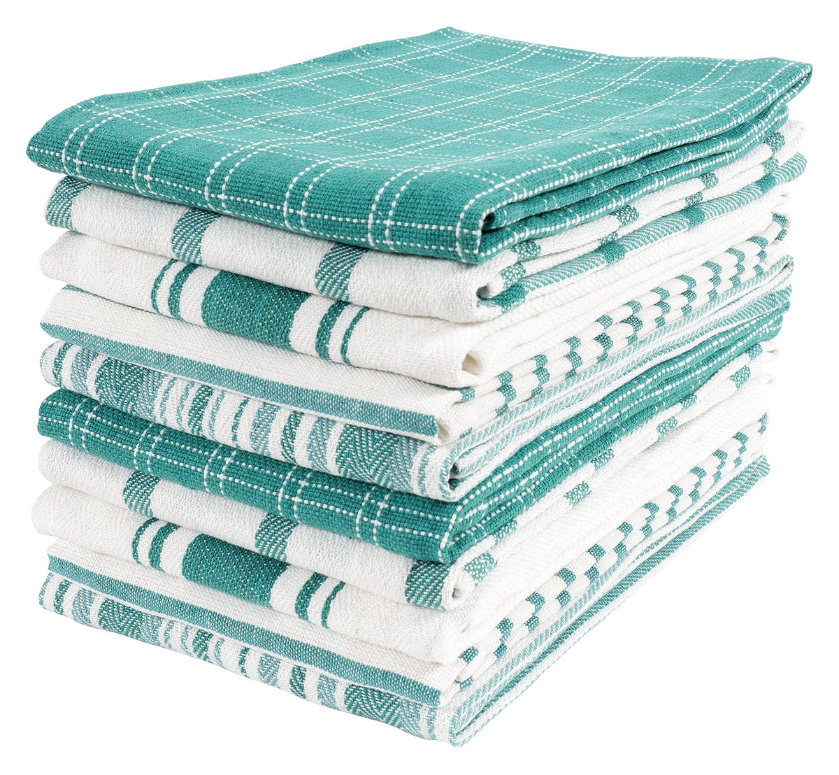 Navy Kitchen Towels, Set of 10