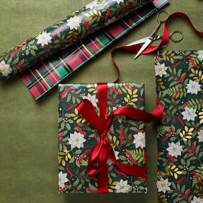 Nutcracker Reversible Christmas Wrapping Paper, 33 Ft