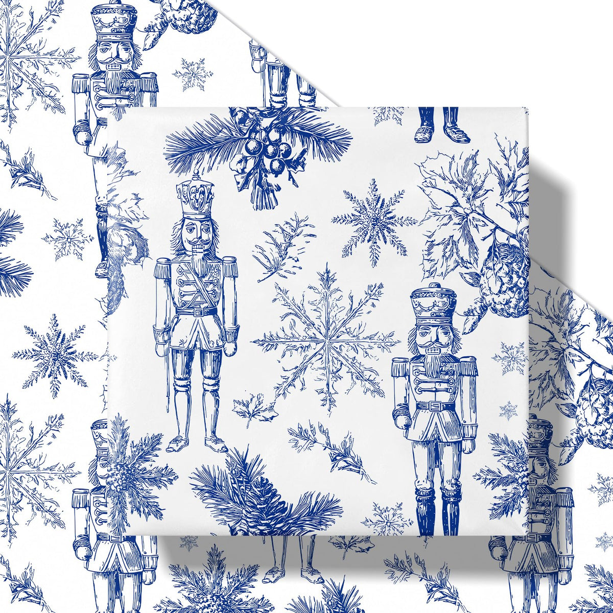 Chinoiserie Nutcracker Christmas Wrapping Paper