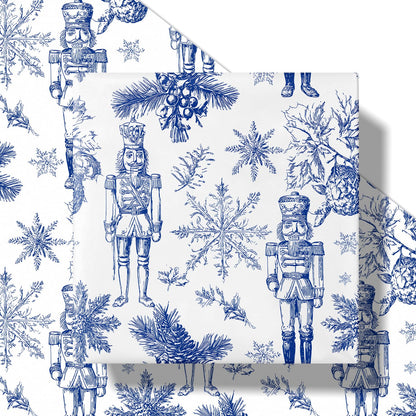 Chinoiserie Nutcracker Christmas Wrapping Paper