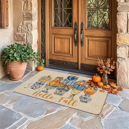 Chinoiserie Christmas Doormat, 17 x 29 Inch