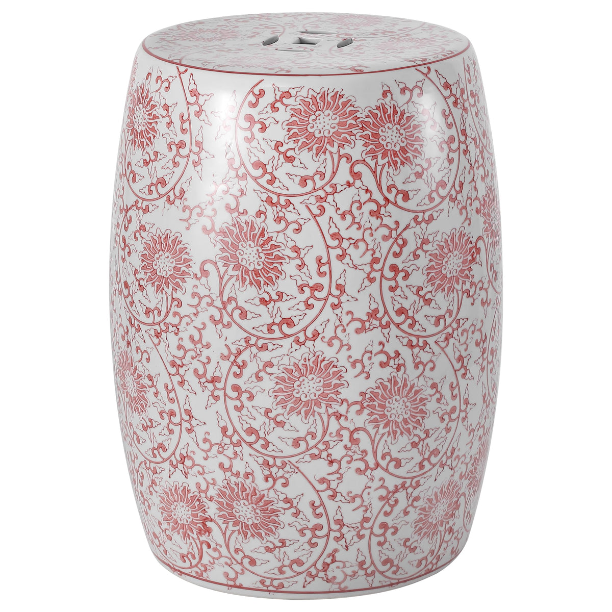 Jonathan Y Lotus Blossom Ceramic Garden Stool
