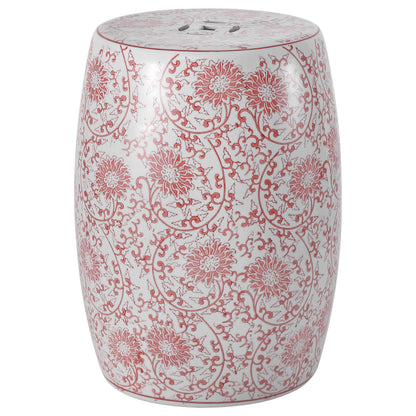 Jonathan Y Lotus Blossom Ceramic Garden Stool