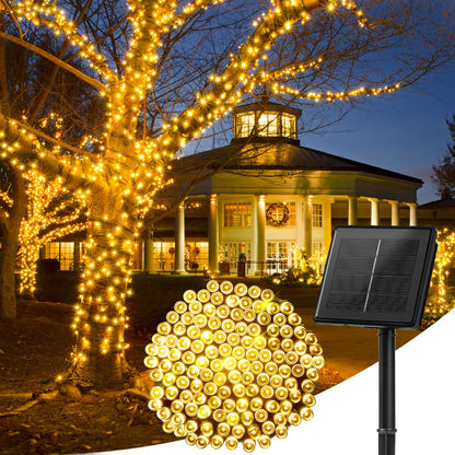 Solar Christmas String Lights, 100 LED, 40 ft