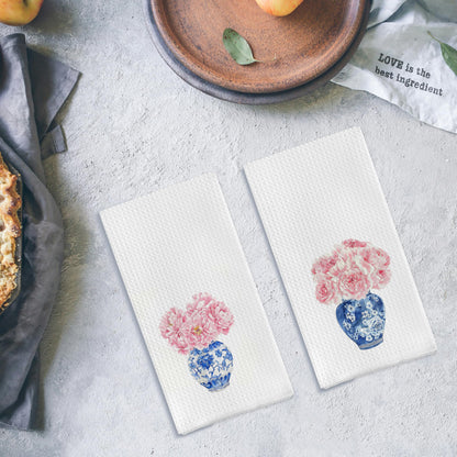 Chinoiserie Kitchen Towels, Set of 2