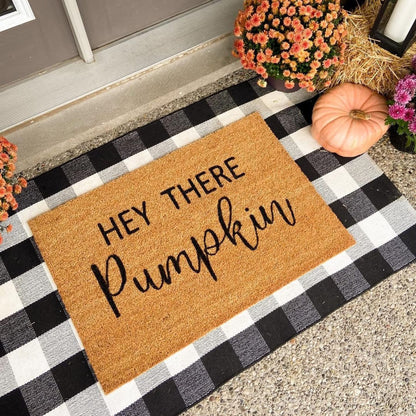 SEEKSEE Blue Buffalo Plaid Porch Rug, 27.5x43