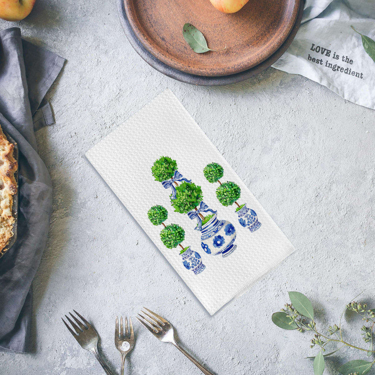 Chinoiserie Kitchen Towels, Set of 2