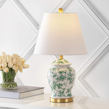 Jonathan Y Penelope Ginger Jar LED Table Lamp, 22 Inch