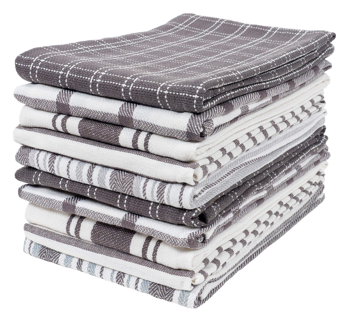 Navy Kitchen Towels, Set of 10
