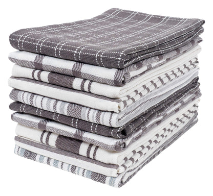 Navy Kitchen Towels, Set of 10