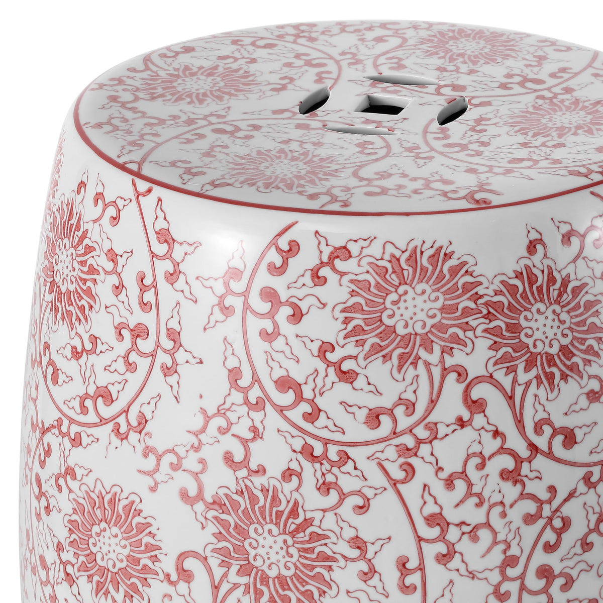 Jonathan Y Lotus Blossom Ceramic Garden Stool