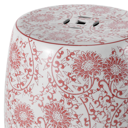 Jonathan Y Lotus Blossom Ceramic Garden Stool
