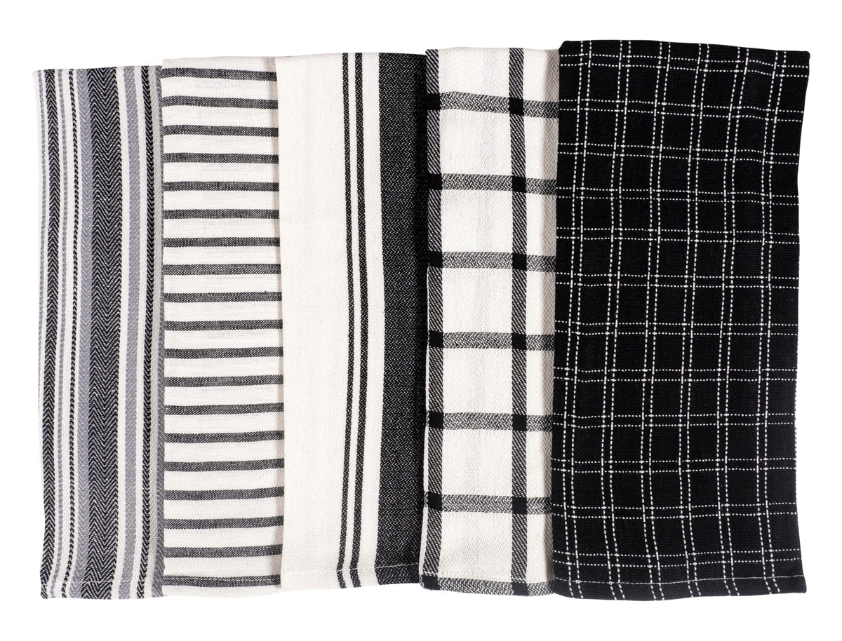 Navy Kitchen Towels, Set of 10