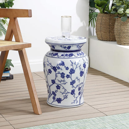 Jonathan Y Cherry Blossom Garden Stool, 18"