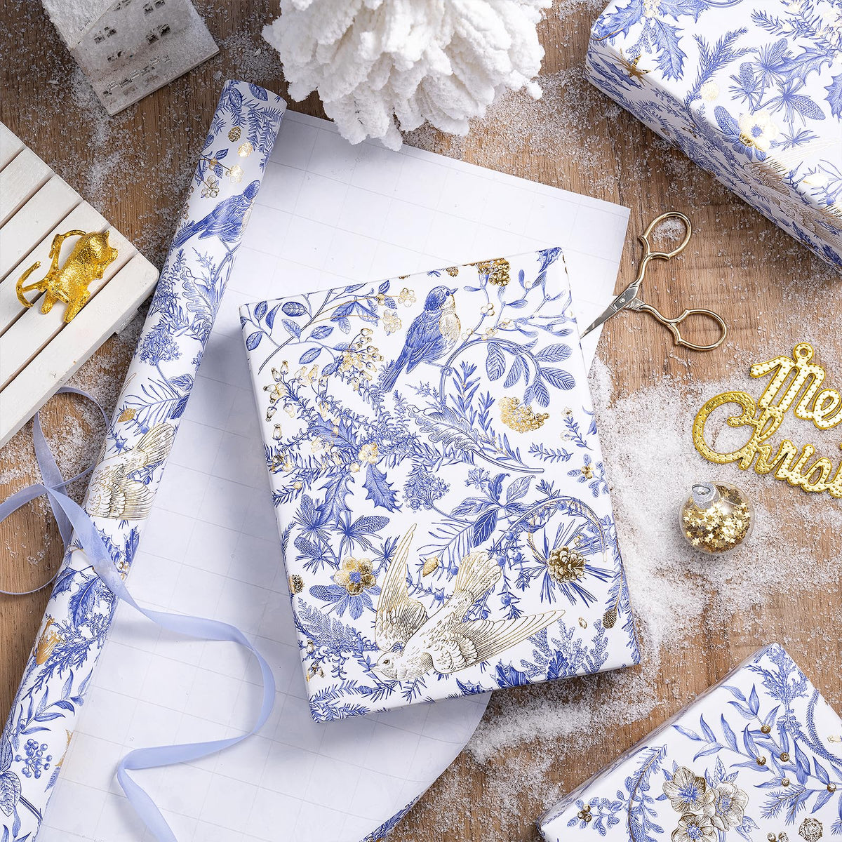 Chinoiserie Nutcracker Christmas Wrapping Paper