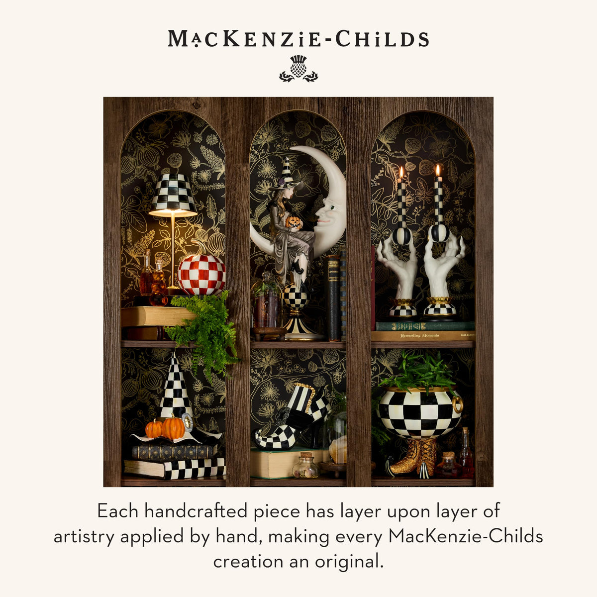 MacKenzie-Childs Resin Pumpkin, Royal Check