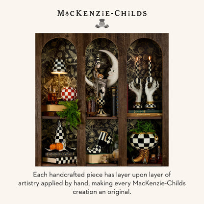 MacKenzie-Childs Resin Pumpkin, Royal Check