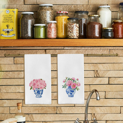 Chinoiserie Kitchen Towels, Set of 2
