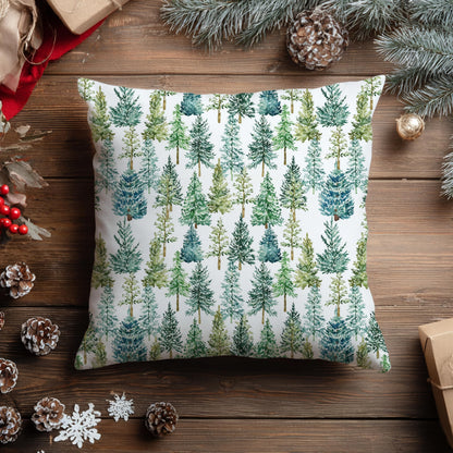 Blue Christmas Toile Pillow Covers, 18x18, Set of 2
