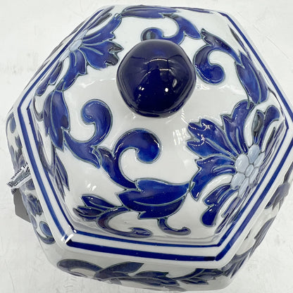 Blue and White Chinoiserie Ginger Jar, 12 or 14 Inch