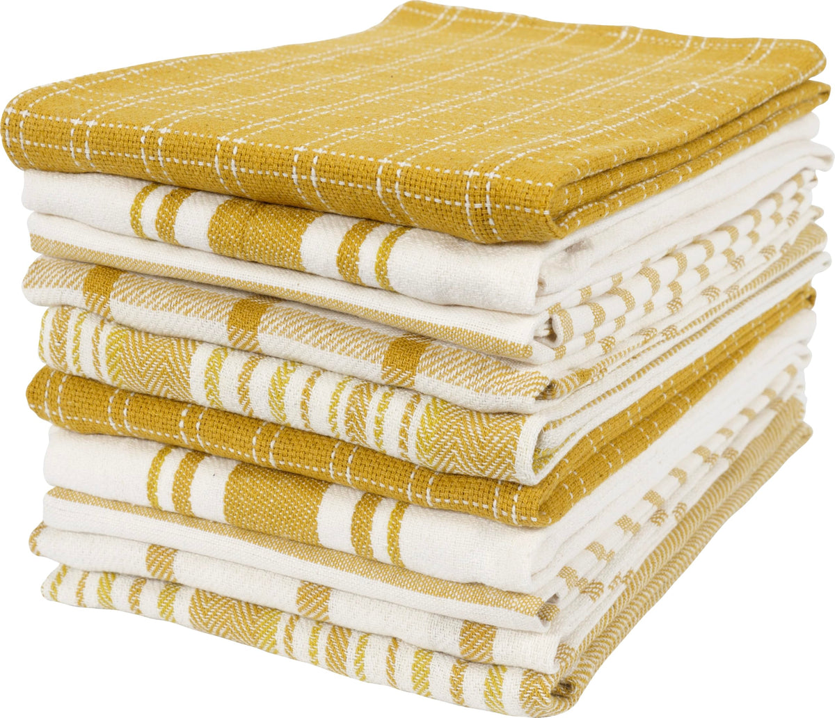 Navy Kitchen Towels, Set of 10