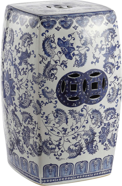 Jonathan Y Floral Vine Square Garden Stool