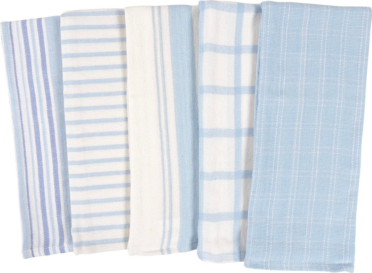 Navy Kitchen Towels, Set of 10