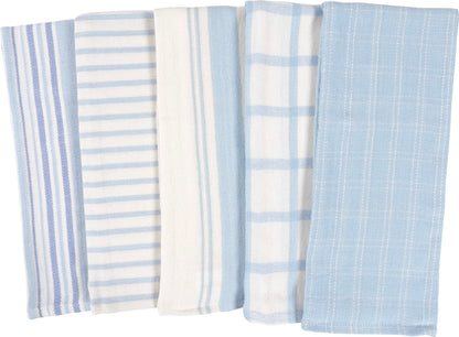 Navy Kitchen Towels, Set of 10