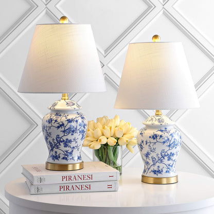 Jonathan Y Penelope Ginger Jar LED Table Lamp, 22 Inch