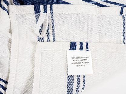 Navy Kitchen Towels, Set of 10