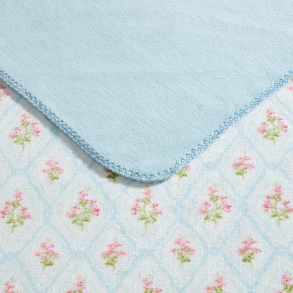 Laura Ashley Reversible Plush Throw, 50x70