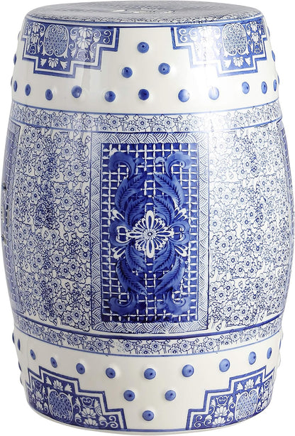 Jonathan Y Acanthus Ceramic Garden Stool