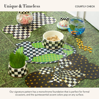 MacKenzie-Childs Pup Placemat, Royal Check