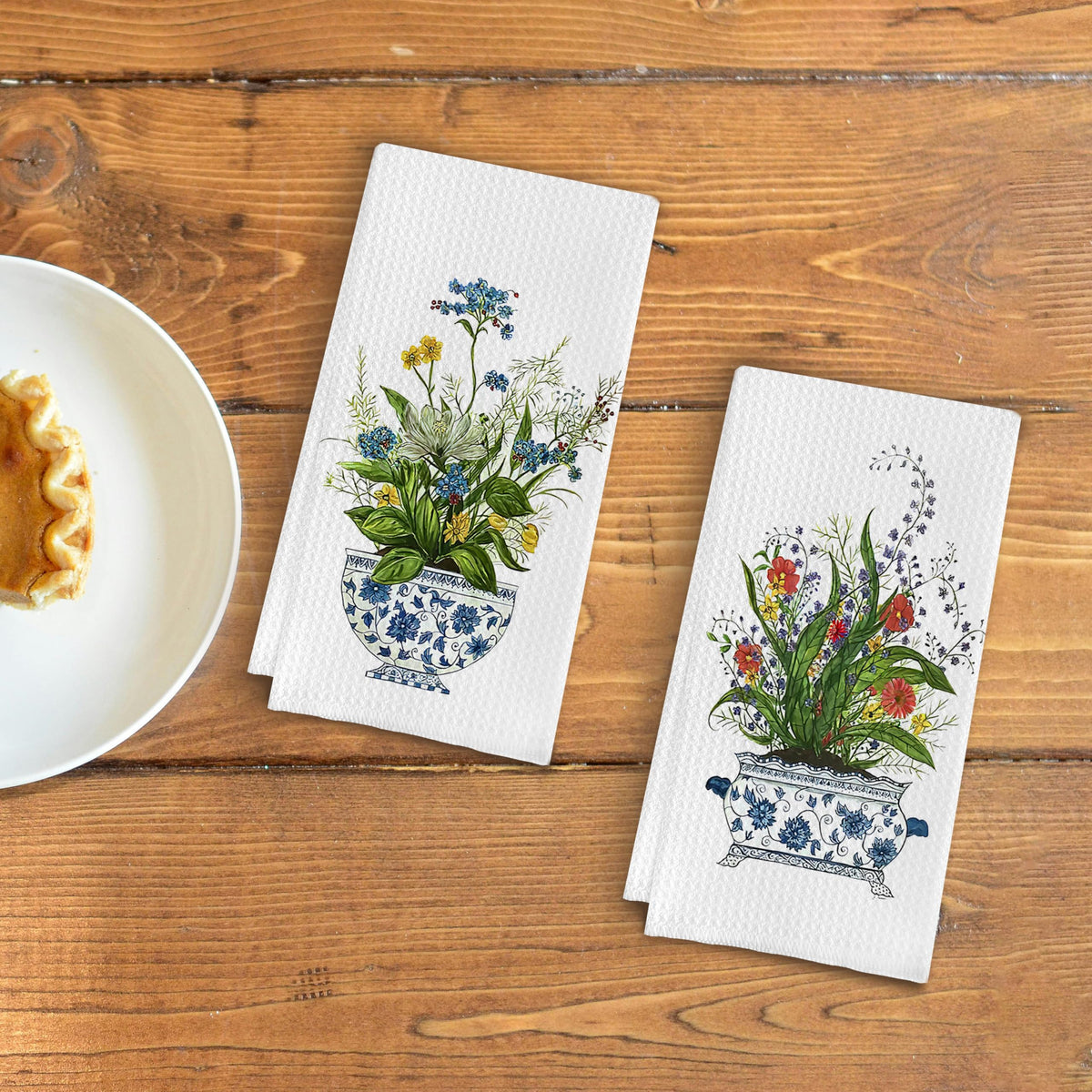 Chinoiserie Kitchen Towels, Set of 2