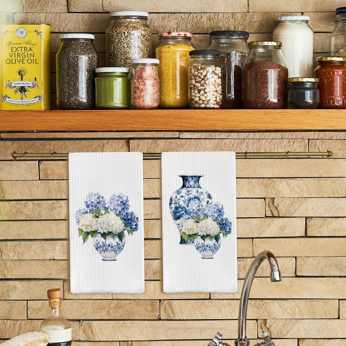 Chinoiserie Kitchen Towels, Set of 2