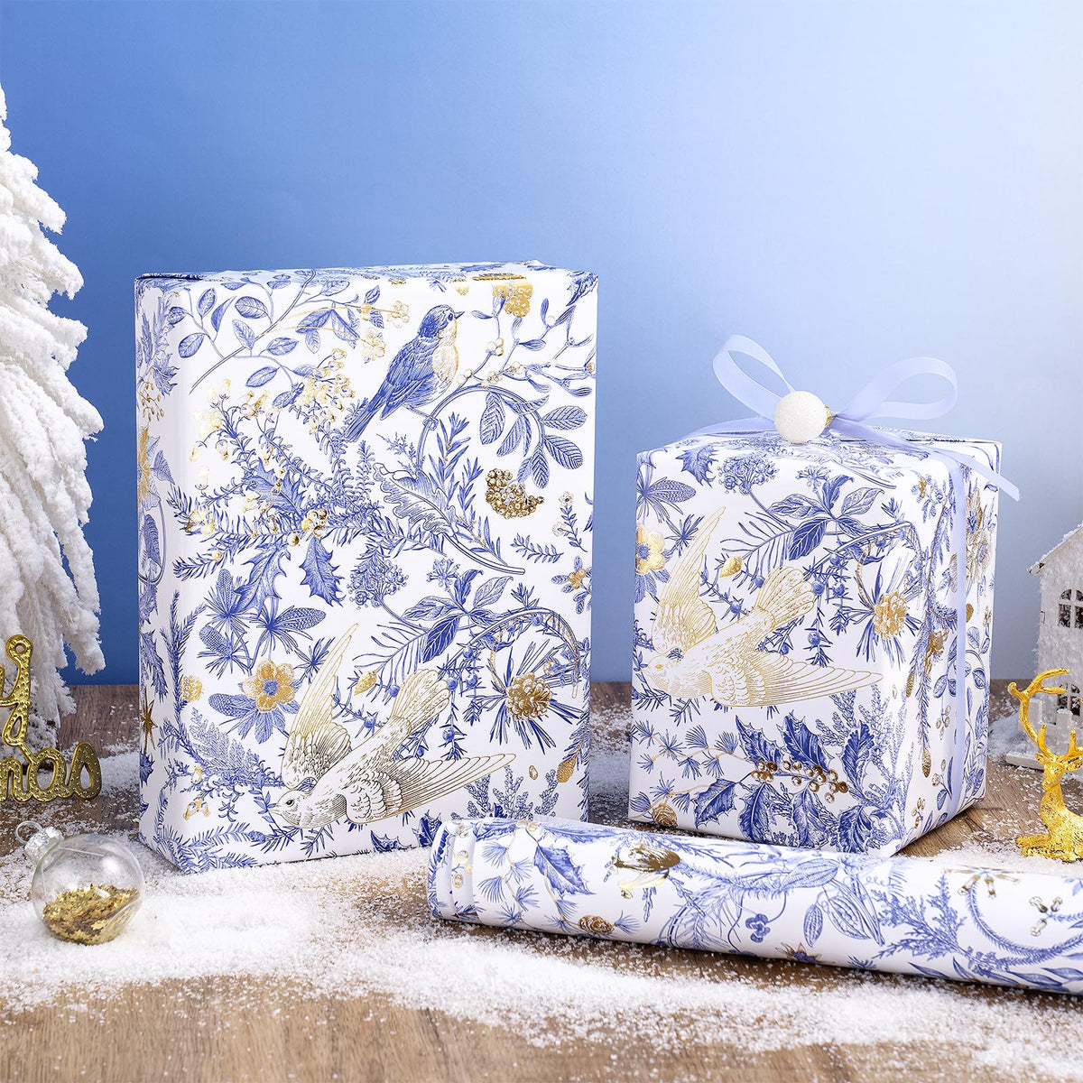 Chinoiserie Nutcracker Christmas Wrapping Paper