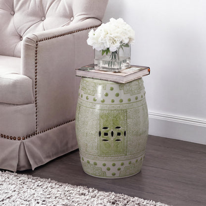 Jonathan Y Acanthus Ceramic Garden Stool