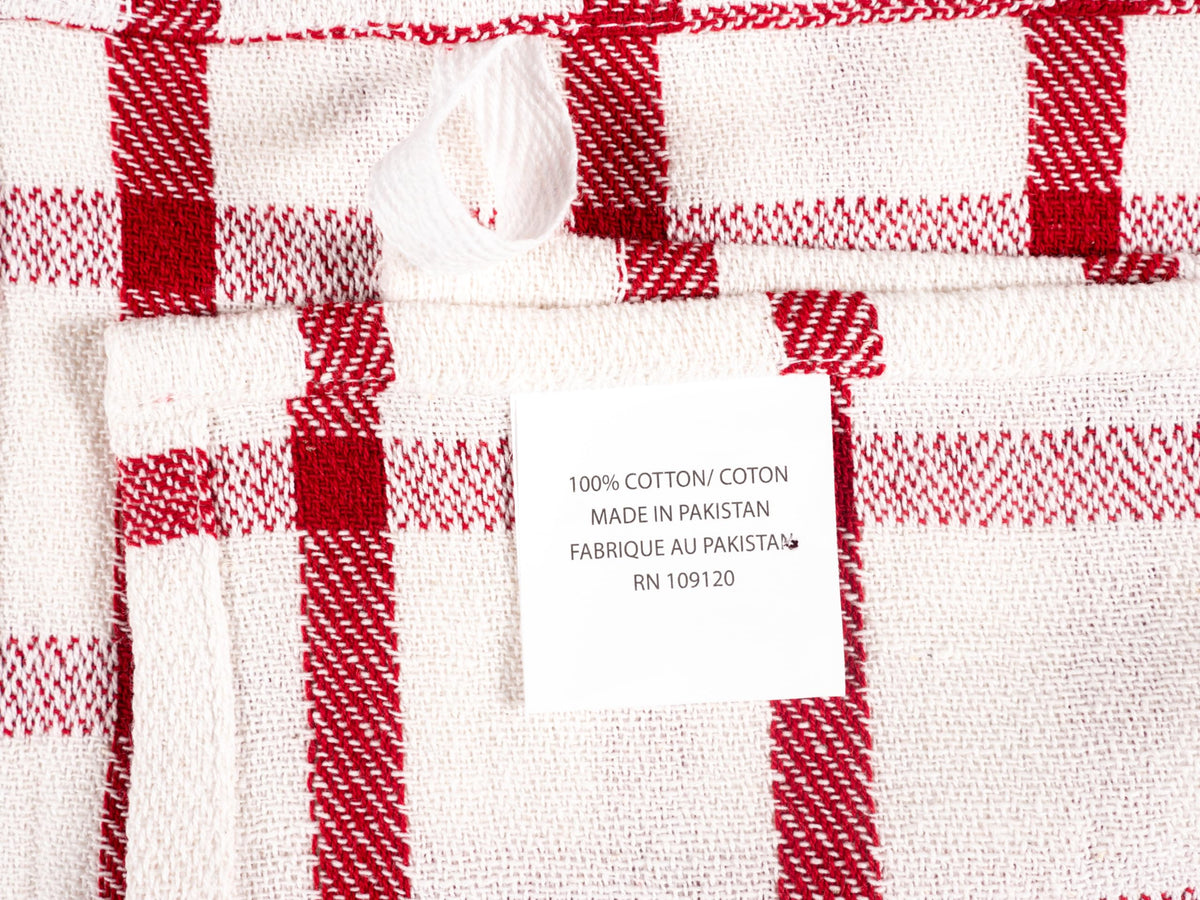 Navy Kitchen Towels, Set of 10